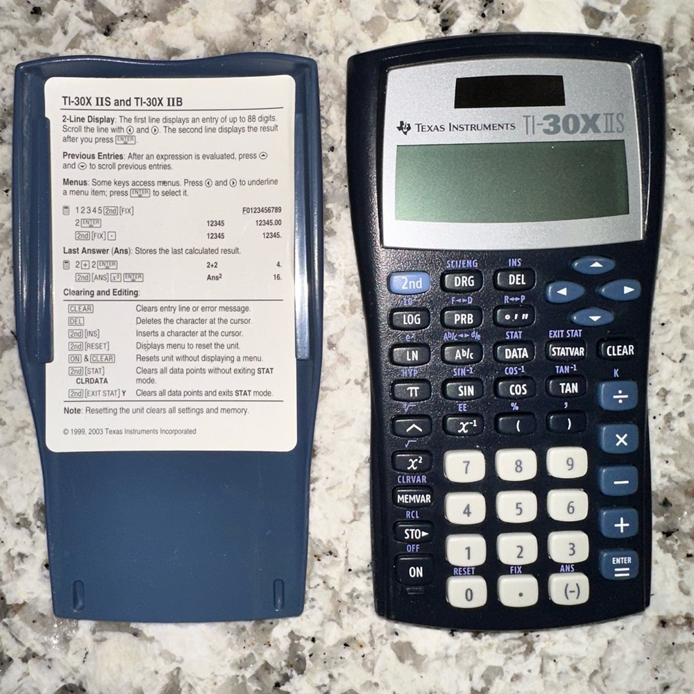 Texas Instruments Blue Scientific Calculator for Easy Calculations